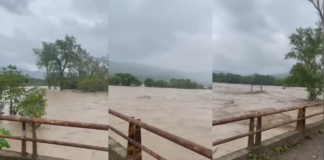 Cierran paso vehicular en Huautla por aumento del río Tamoyón I