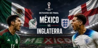 México enfrentará a Inglaterra en los octavos de final