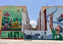 “Un gol al cielo”: Tepeji inmortaliza a Raúl Jiménez en un mural