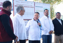 Menchaca supervisa obras de recuperación en Nicolás Flores