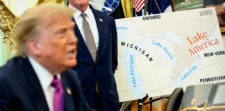 Trump ordena renombrar el lago Ontario como “Lago de América”