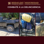 Aseguran mil 200 litros de hidrocarburo en Ixmiquilpan