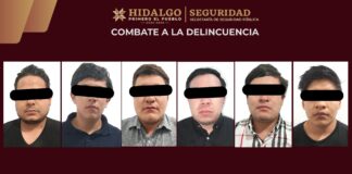 Aseguran a seis hombres con armas y droga en Tecozautla