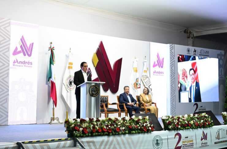 Andrés Velázquez rinde Segundo Informe y refrenda que “el poder es para servir”
