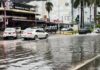 Breve pero instensa lluvia provoca inundaciones y caos en Acapulco