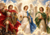 Celebra Iglesia católica a los arcángeles Miguel, Gabriel y Rafael