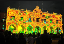 Huichapan revive su historia con videomapping en el aniversario de la Independencia