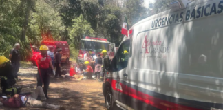 Accidente en la antigua carretera México-Tampico a la altura de la Dificultad