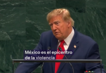 Trump acusa a México como “epicentro de la violencia de los cárteles” ante ONU