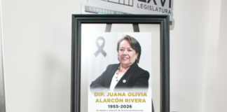 Congreso de Hidalgo rinde homenaje a Juana Olivia Alarcón Rivera