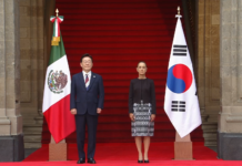 Sheinbaum recibe al presidente de Corea del Sur, Lee Jae-Myung