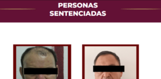 Sentenciados a 50 años de prisión por secuestro agravado