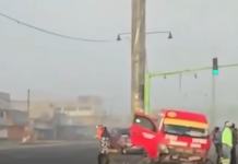 Tulancingo: percance automovilístico deja dos lesionados