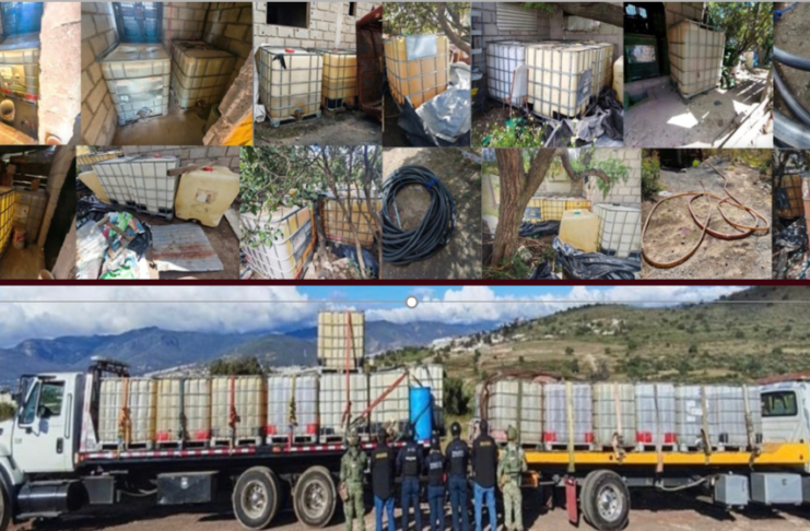 Aseguran más de 20 mil litros de hidrocarburo ilícito en Pachuca