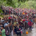 Caravana migrante reanuda marcha por Chiapas
