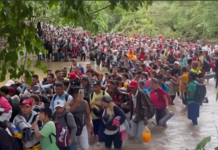 Caravana migrante reanuda marcha por Chiapas
