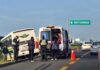 Percance en la México-Pachuca de microbús de la ruta Acayuca-Pachuca