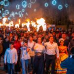 Huasca honra a los héroes de Independencia con tradicional Recorrido de Antorchas
