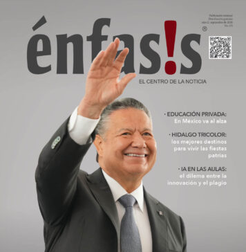 Portada de Revista Énfasis dedicada a los cuatro años de gobierno de Julio Menchaca Salazar y los principales resultados de su administración en Hidalgo.