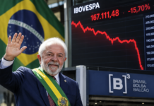 Cae bolsa en Brasil, tras el triunfo de Lula