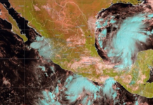 Isaias y Veinte-E mantienen en alerta a México por lluvias intensas