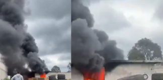 Incendio en predio de Tulancingo obliga a evacuar una telesecundaria