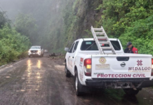 Hidalgo reporta 65 derrumbes y 26 deslaves por lluvias