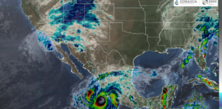 Huracán Simon alcanza categoría 4; estados de occidente en alerta