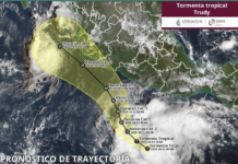 Simón se aleja de Sonora pero la tormenta Trudy amenaza con intensificarse