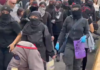 Confrontan a encapuchados en marcha por el agua en Guadalajara